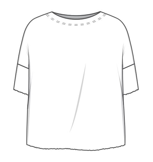 4026 Shirt wide - B-0/118 Gelb-weiß gestreift, versch. Größen