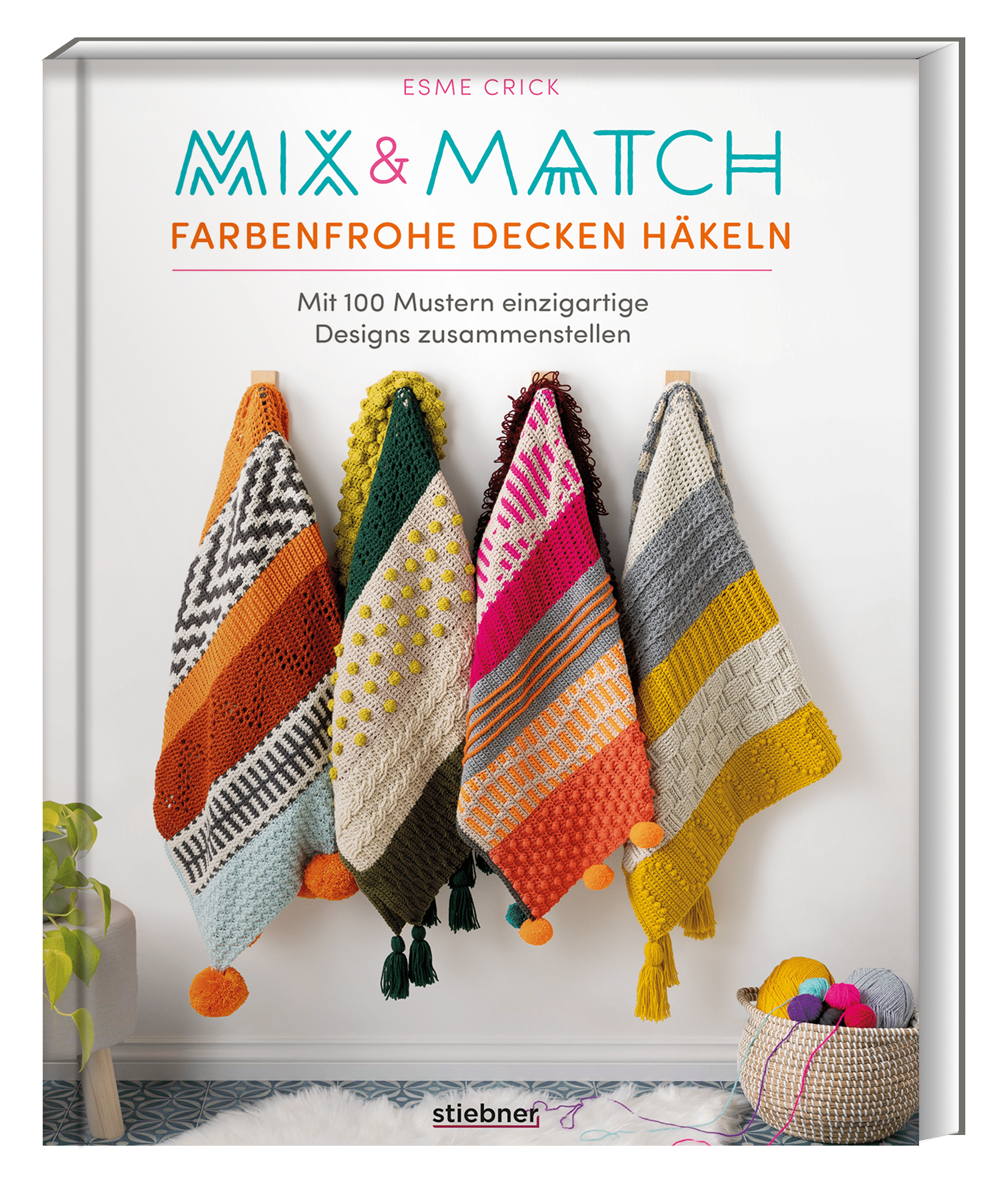 Mix & Match - Farbenfrohe Decken häkeln (Esme Crick)